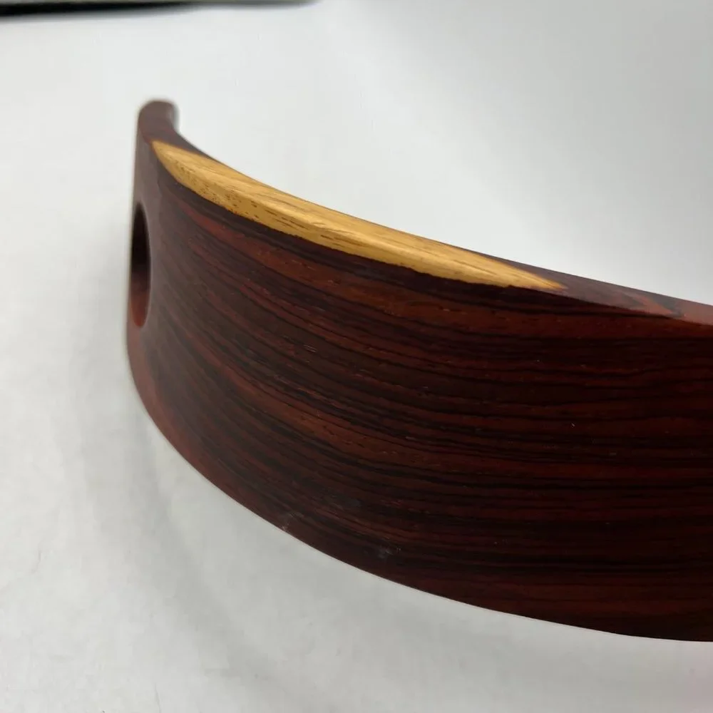 Curved Wood Wine Bottle Stand! Elegant Display Rack Countertop Display
